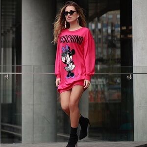 Moschino Pink Minnie Mouse Wool Sweater Size S